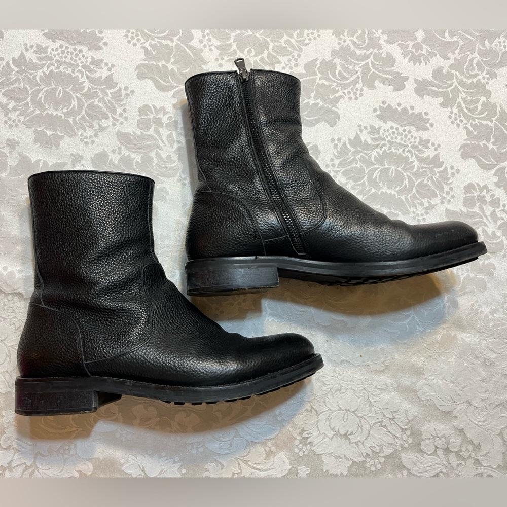 Made in Italy, Men’s Vince Black Leather Boots